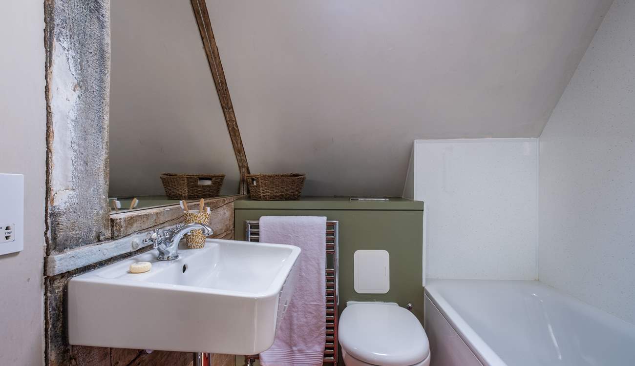 Enjoy a soak in the bath, there is a shower too.