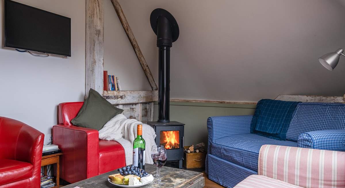 There is a cosy wood-burner and the barn has under-floor heating too!