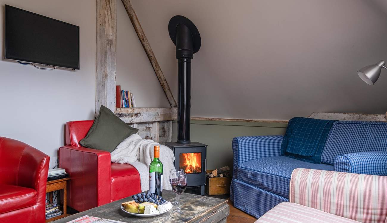 There is a cosy wood-burner and the barn has under-floor heating too!