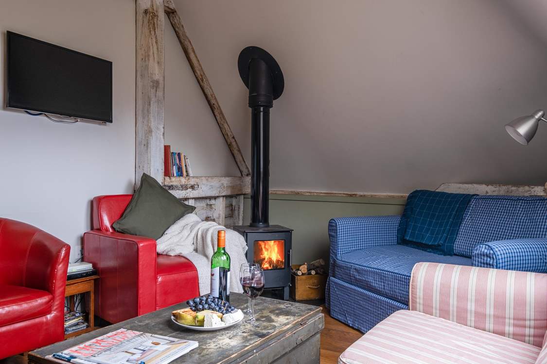 There is a cosy wood-burner and the barn has under-floor heating too!