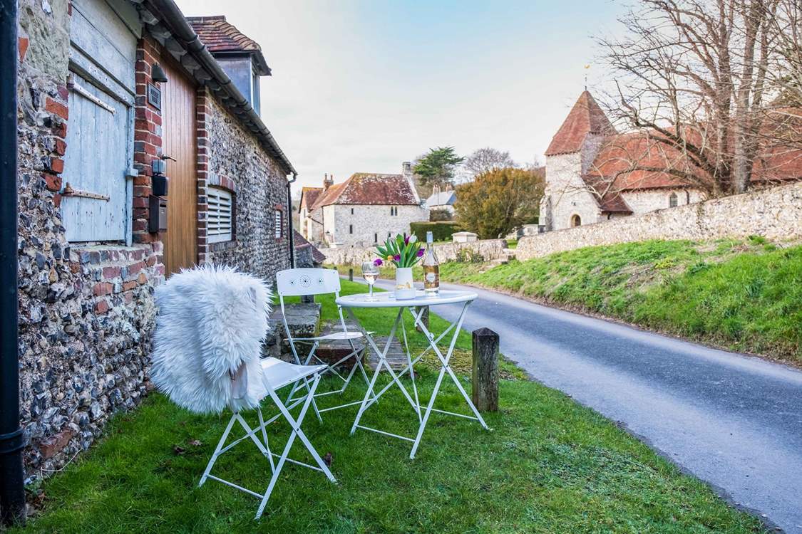 The lane is very quiet, the perfect place to enjoy your favourite tipple, whilst you plan adventures in the Sussex countryside.