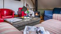 Snuggle up on the sofa and unwind after a full day of adventure and activity.