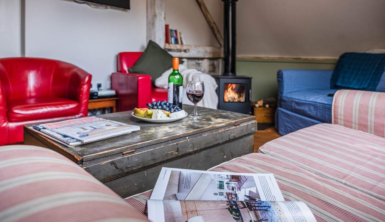 Snuggle up on the sofa and unwind after a full day of adventure and activity.