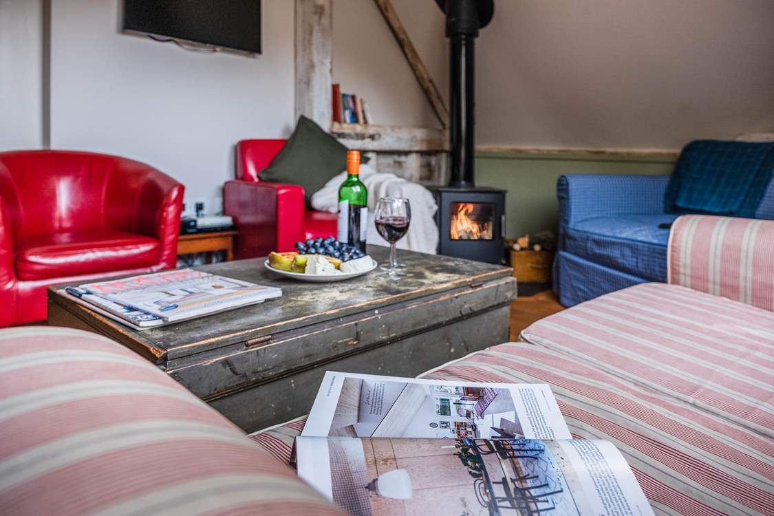 Snuggle up on the sofa and unwind after a full day of adventure and activity.