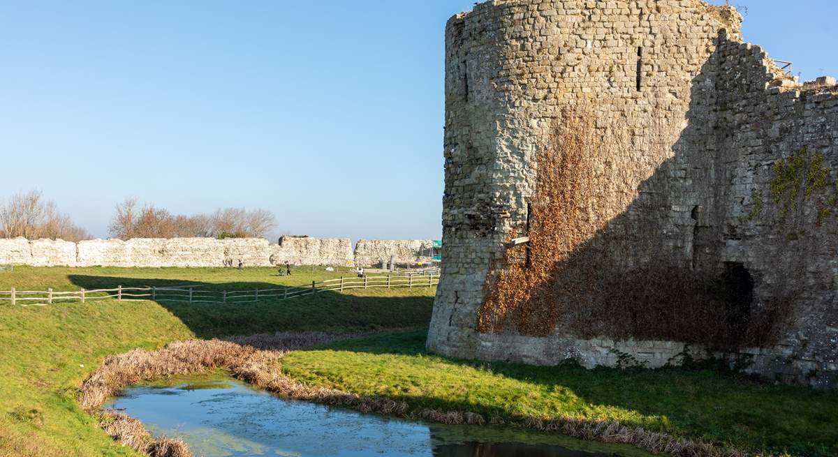 Visit the ruins of Pevensey Castle.