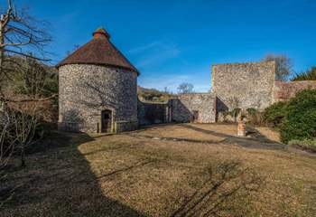 The Dovecote is the best preserved part of the old farm buildings which date from the Medieval era.
