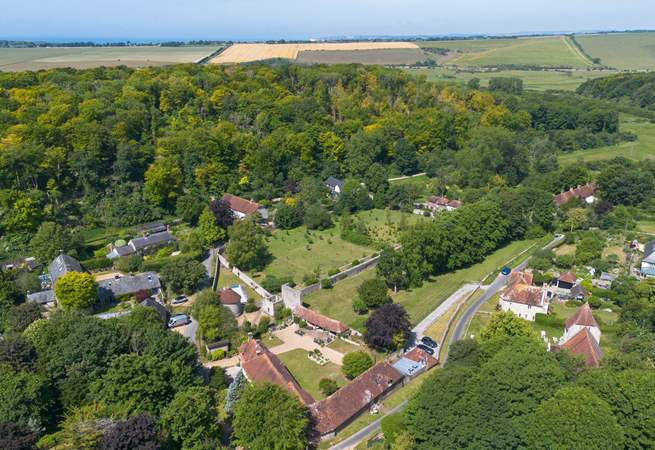 Another areal view of this beautiful village.