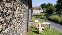 The lane is very quiet, the perfect place to enjoy your favourite tipple, whilst you plan adventures in the Sussex countryside.