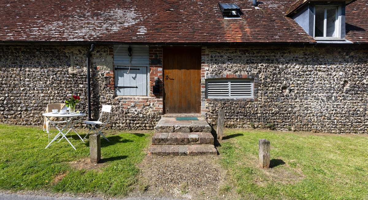 Steps leading to the front door.