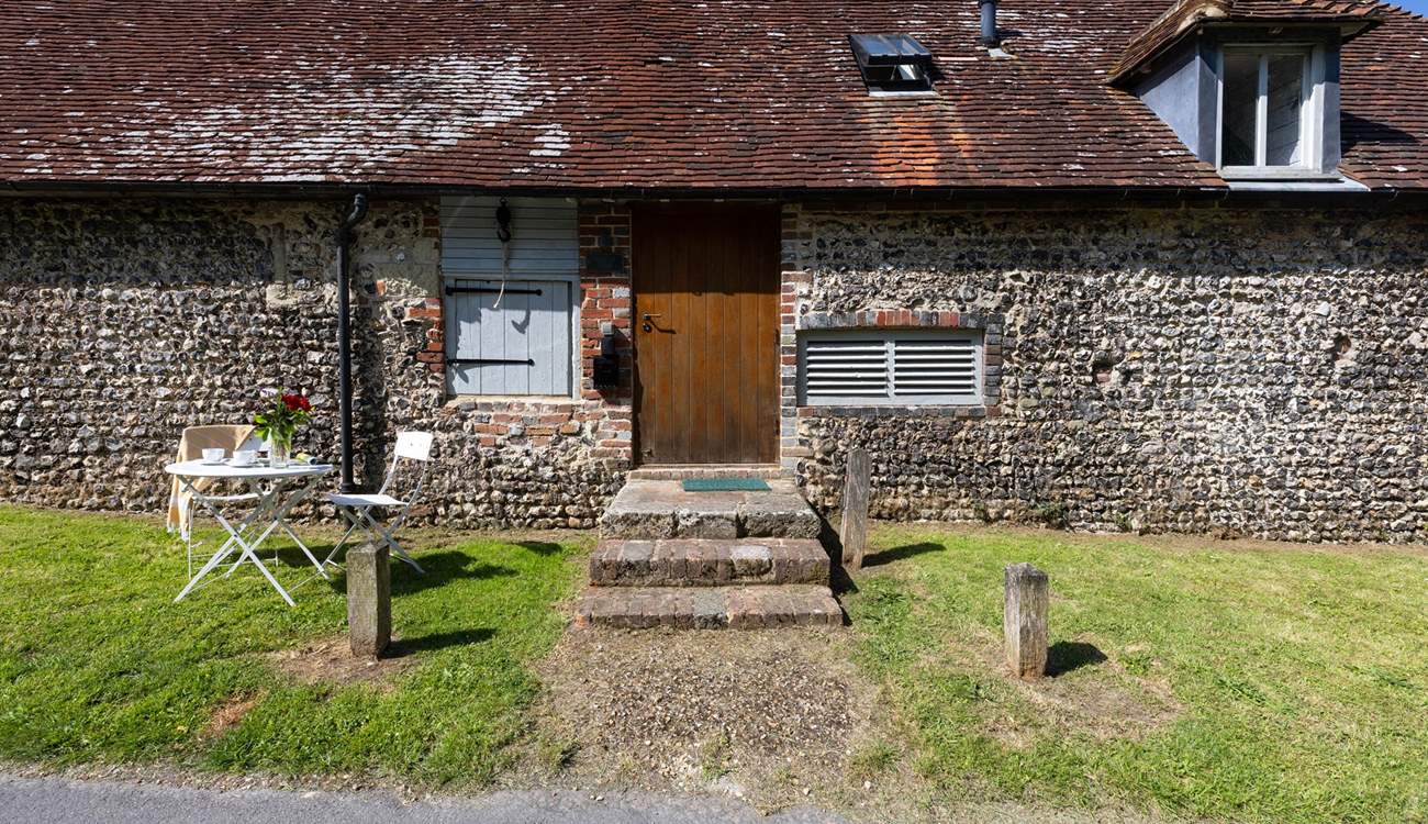 Steps leading to the front door.