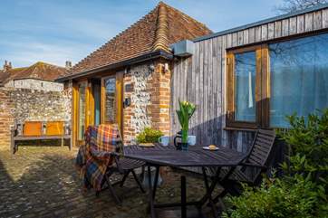 Enjoy the private courtyard, the perfect spot for al fresco dinning.
