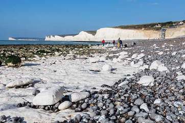 Birling Gap with the Seven Sisters in the distance.
