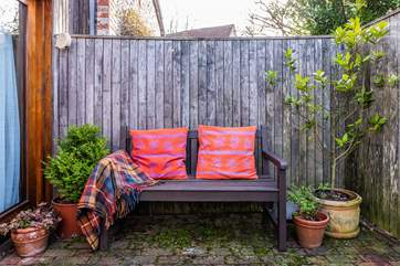 Enjoy the outside space at Monks Granary Barn.