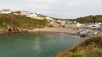 Little Haven is a sheltered sandy cove.