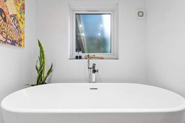 Enjoy a long soak in the bath tub.