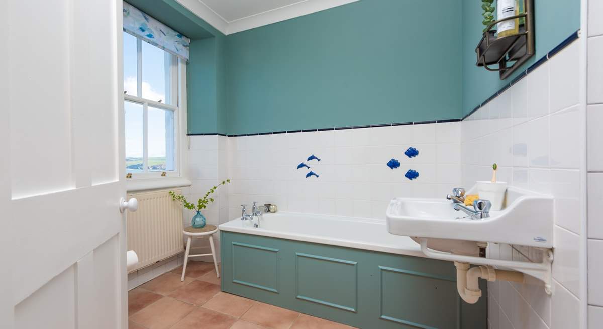 Enjoy a lazy soak in the bath, you also have a separate shower to set you up for the day.