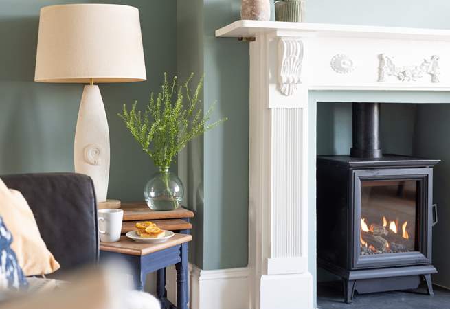 Snuggle up in front of the log-effect gas fire, all the romance of a wood-burner without the hassle.