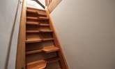 Paddle stairs lead up to the snug - the door accessing the stairs can be locked if required. - Thumbnail Image