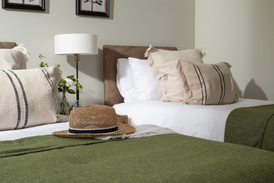 The twin bedroom is on the first floor.