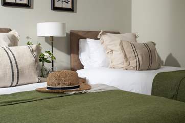 The twin bedroom is on the first floor.