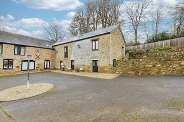 The Hayloft is nestled in this beautiful U-shaped courtyard.