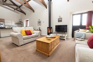 Fabulous open plan living arrangement. Light, airy, and spacious.