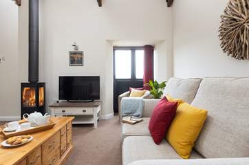 The glorious wood-burner makes this such a cosy place on a chilly winter's day.