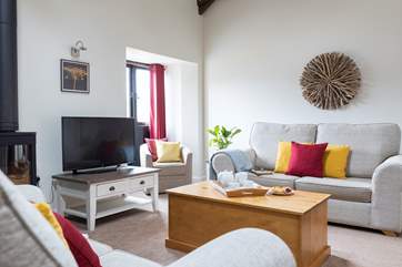 Taking afternoon tea in this comfy living area is a real pleasure.