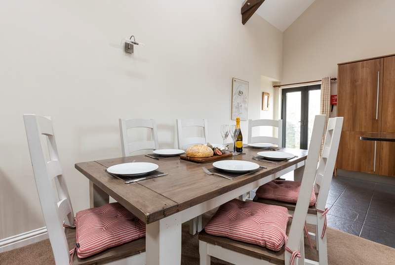 The dining-table offers a lovely space to enjoy any meal.