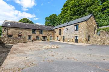 The Hayloft is nestled in this beautiful U-shaped courtyard.
