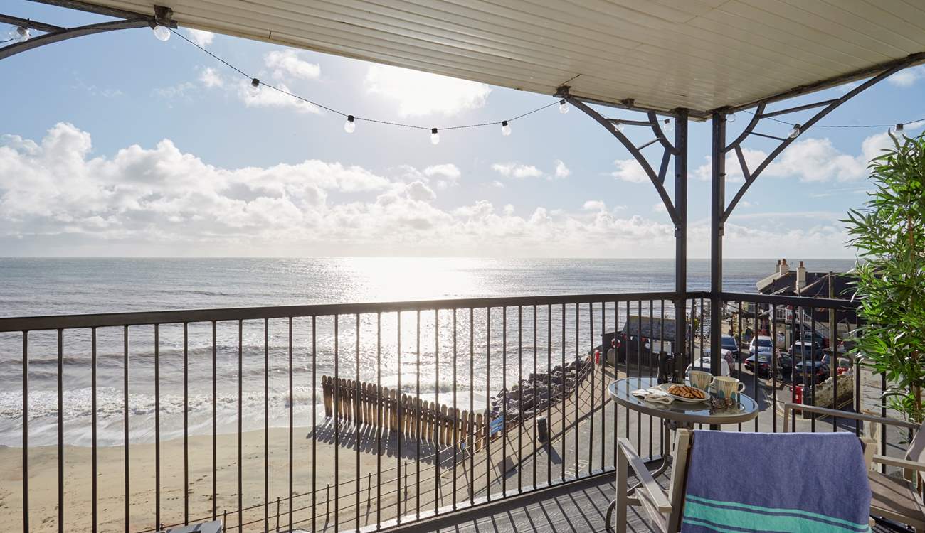 Hear the sounds of the waves and relax.