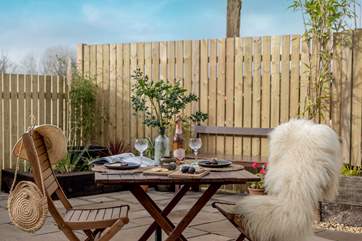 The outside space is simply lovely.