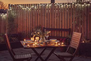Have a romantic dinner under the stars.