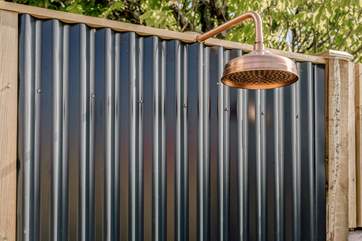 Refresh yourself in the fabulous outside shower.