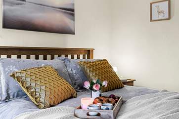 Luxury linens ensure a great night's sleep.