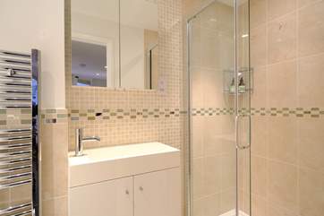 The shower-room is off the kitchen, perfect for salty toes.