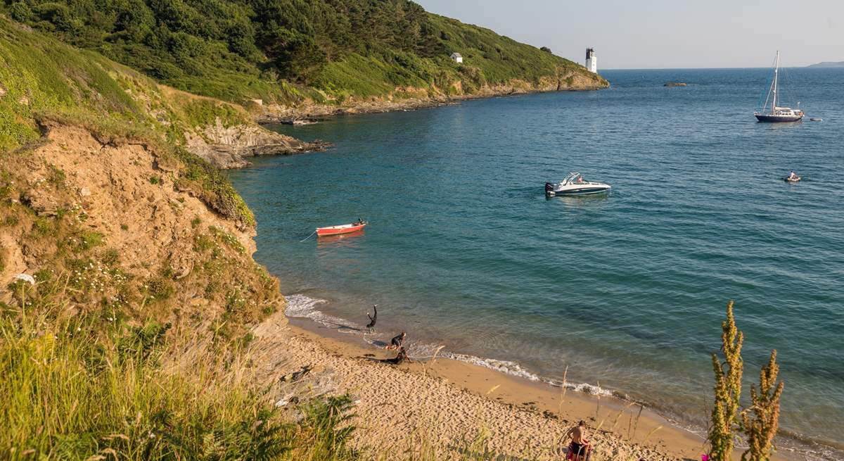 The Roseland is blessed with some fabulous coves and inlets. This is St Anthony's Head.