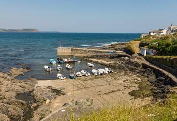 Portscatho is a short journey away and a very pretty village which is home to the Hidden Hut.