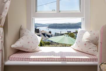 Gaze out to sea from this lovely window seat.