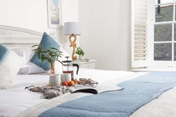 The nautical theme perfectly complements the setting