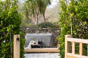 Soak away all the stresses and strains of everyday in your own private hot tub