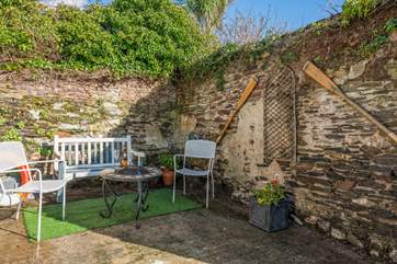 The courtyard garden is super private and tranquil.