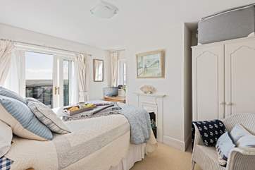 Enjoy views over the surrounding village and countryside towards the ocean.