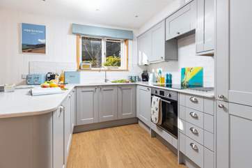 The open plan living space has everything you'll need.