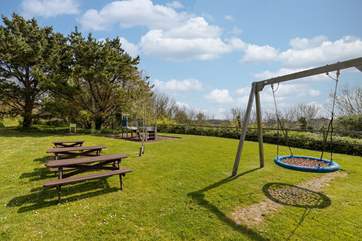 The play area is a great place for kids to let off steam.