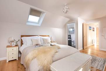 Bedroom Three has a sumptuous king-size bed and a fabulous en suite bathroom.