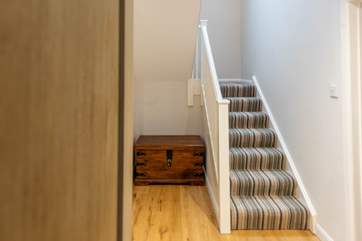 Stairs take you up to the first floor landing and further two bedrooms.