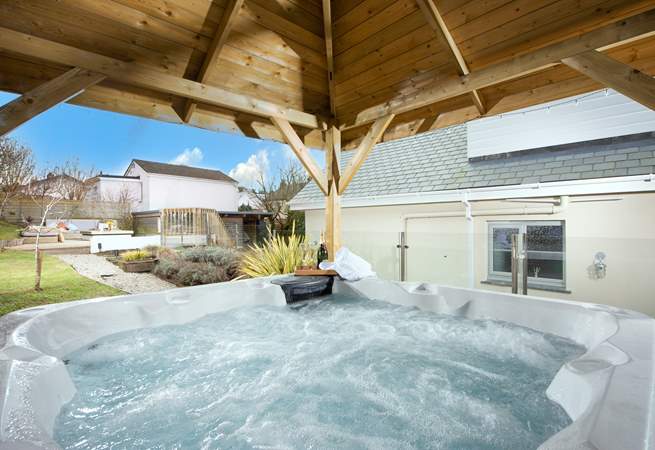 Spend a blissful hour in the hot tub.