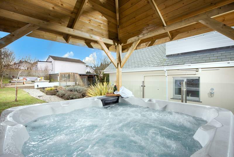 Spend a blissful hour in the hot tub.