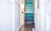 The statement staircase is fabulous, keeping in the style of the nautical cottage, there is a rope bannister, so please take care. Typical of a true Cornish cottage, the stairs are narrow and steep.  - Thumbnail Image